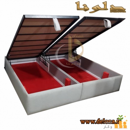 تخت خواب جکدار، کمددم دست ومخفی و جادار برند دلونا